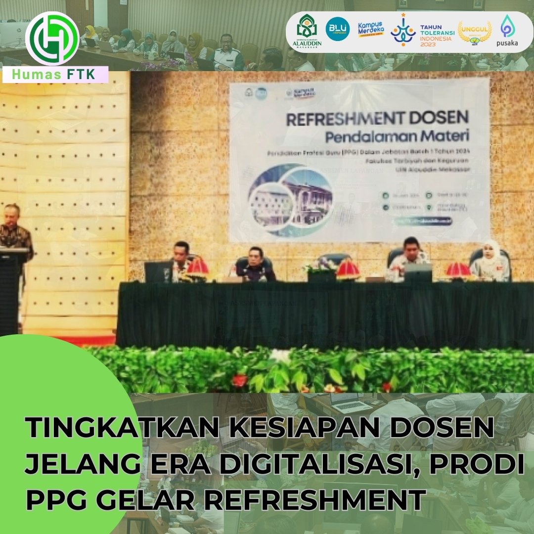 TINGKATKAN KESIAPAN DOSEN JELANG ERA DIGITALISASI, PRODI PPG GELAR REFRESHMENT