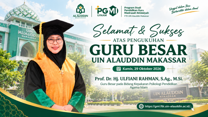 Selamat atas Pengukuhan Prof. Dr. Hj. Ulfiani Rahman sebagai Guru Besar