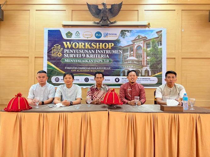 Dosen PBA FTK UIN Alauddin Makassar Hadiri Workshop Penyusunan Instrumen Survei 9 Kriteria Menyesuaikan IAPS 3.0